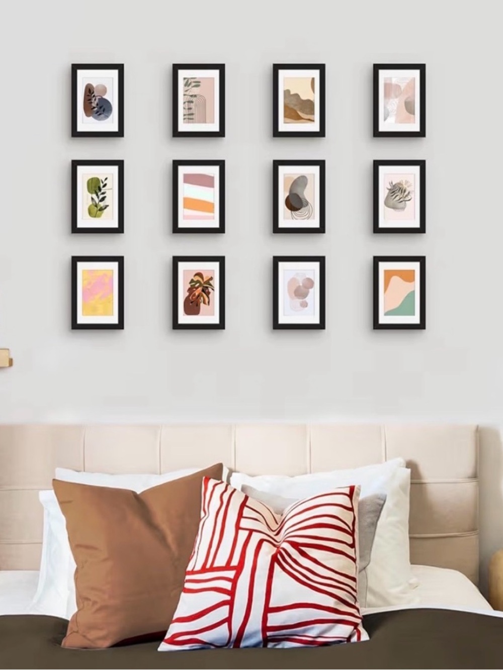 Set of 10 Black 4x6 Picture Frames with Mats | Gallery Wall Frame Collect